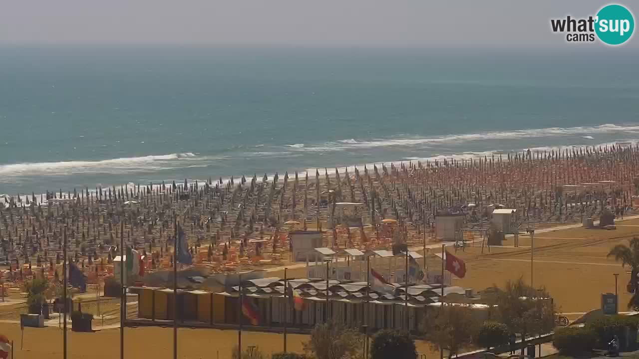 La spiaggia di Bibione webcam live e piazzale Zenit
