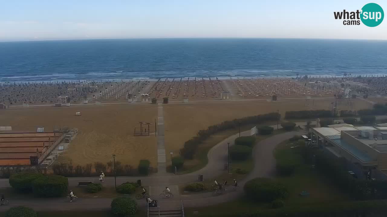 La spiaggia di Bibione webcam live e piazzale Zenit