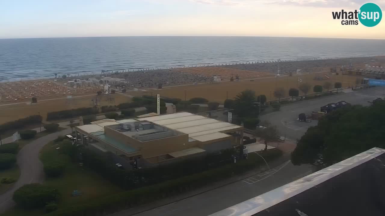La spiaggia di Bibione webcam live e piazzale Zenit