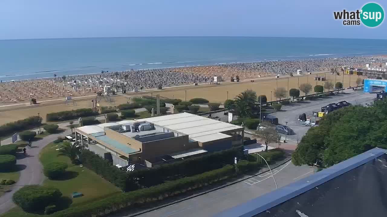 La spiaggia di Bibione webcam live e piazzale Zenit