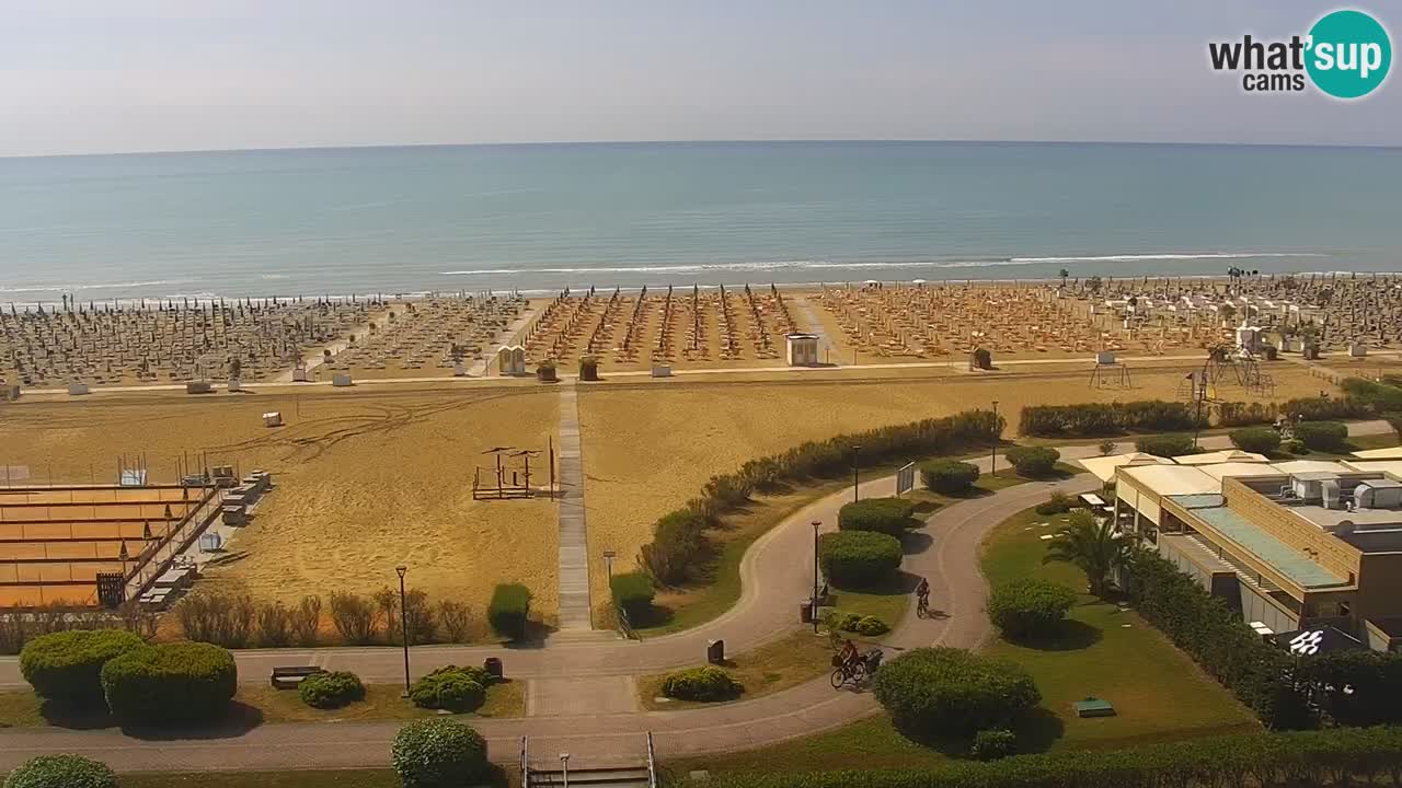 La camera en vivo de la playa de Bibione – Italia