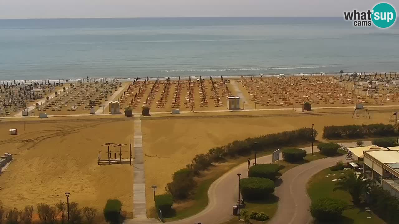 The beach of Bibione webcam – Italy