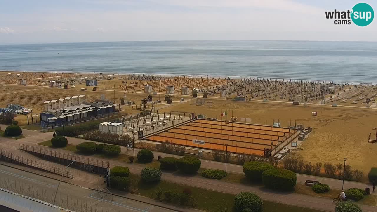 The beach of Bibione webcam – Italy