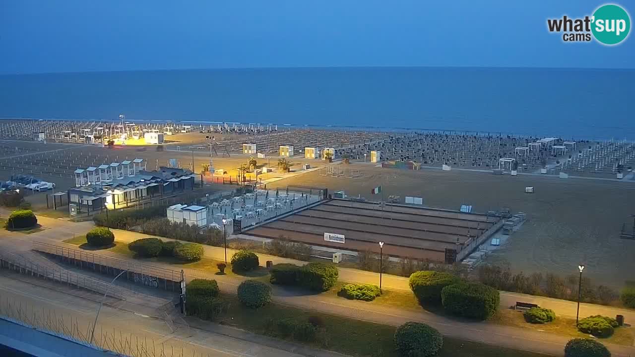 The beach of Bibione webcam – Italy