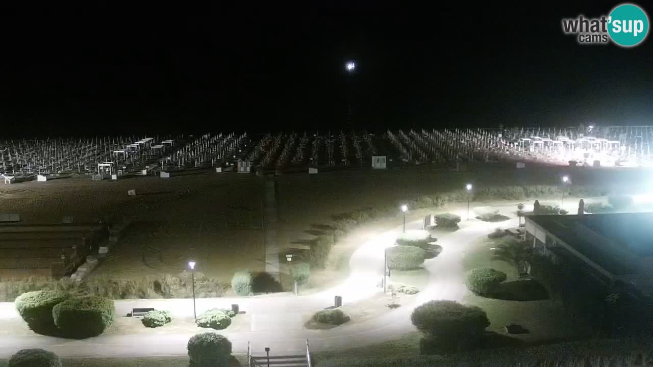 La spiaggia di Bibione webcam live e piazzale Zenit