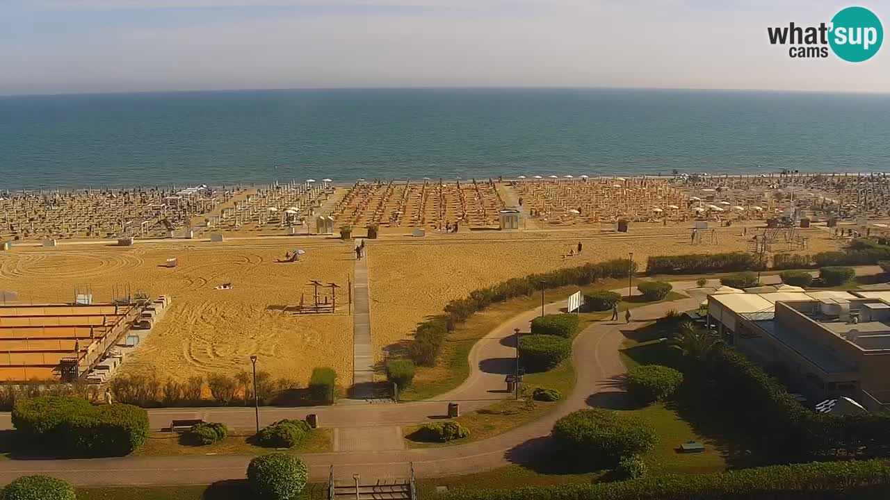 The beach of Bibione webcam – Italy