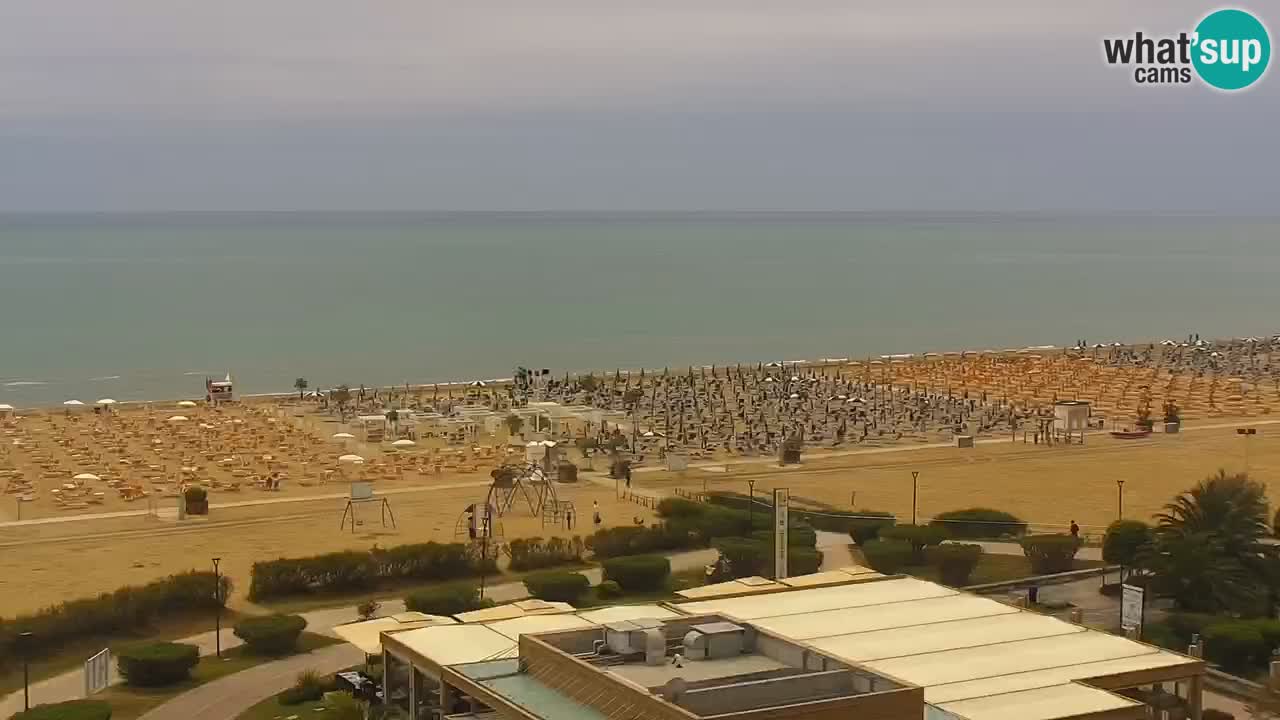 The beach of Bibione webcam – Italy