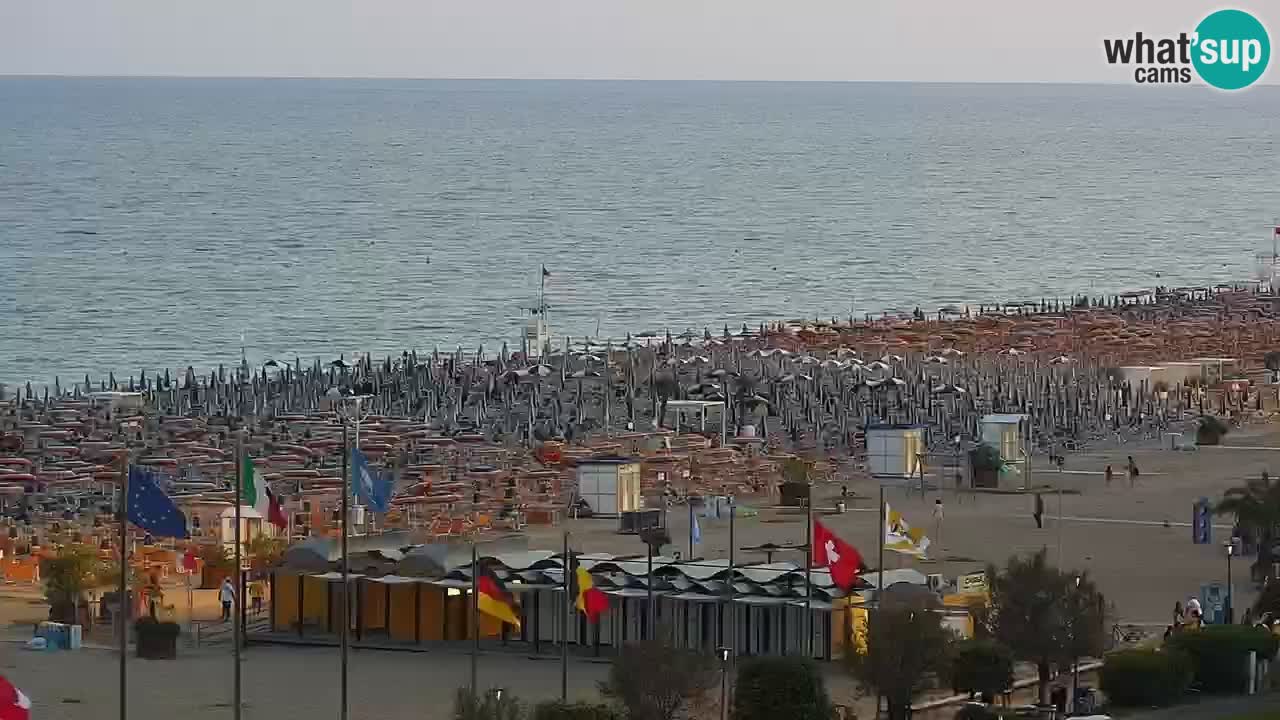 The beach of Bibione webcam – Italy