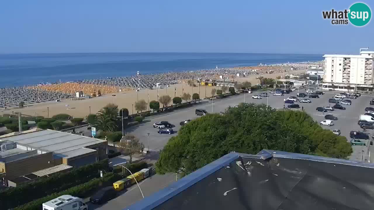 La spiaggia di Bibione webcam live e piazzale Zenit
