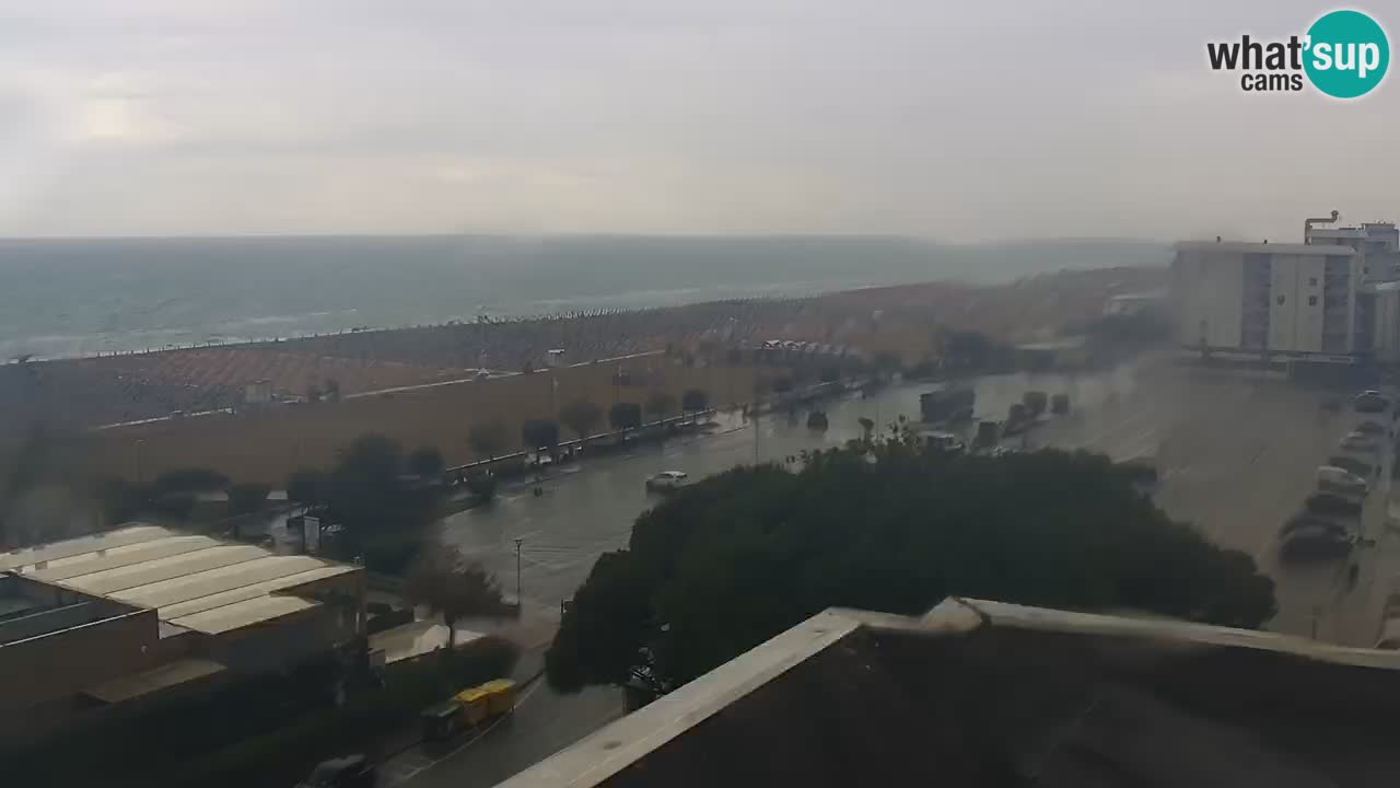 The beach of Bibione webcam – Italy