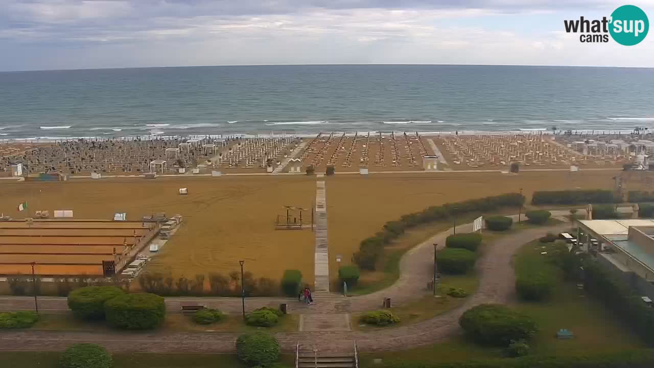 La camera en vivo de la playa de Bibione – Italia