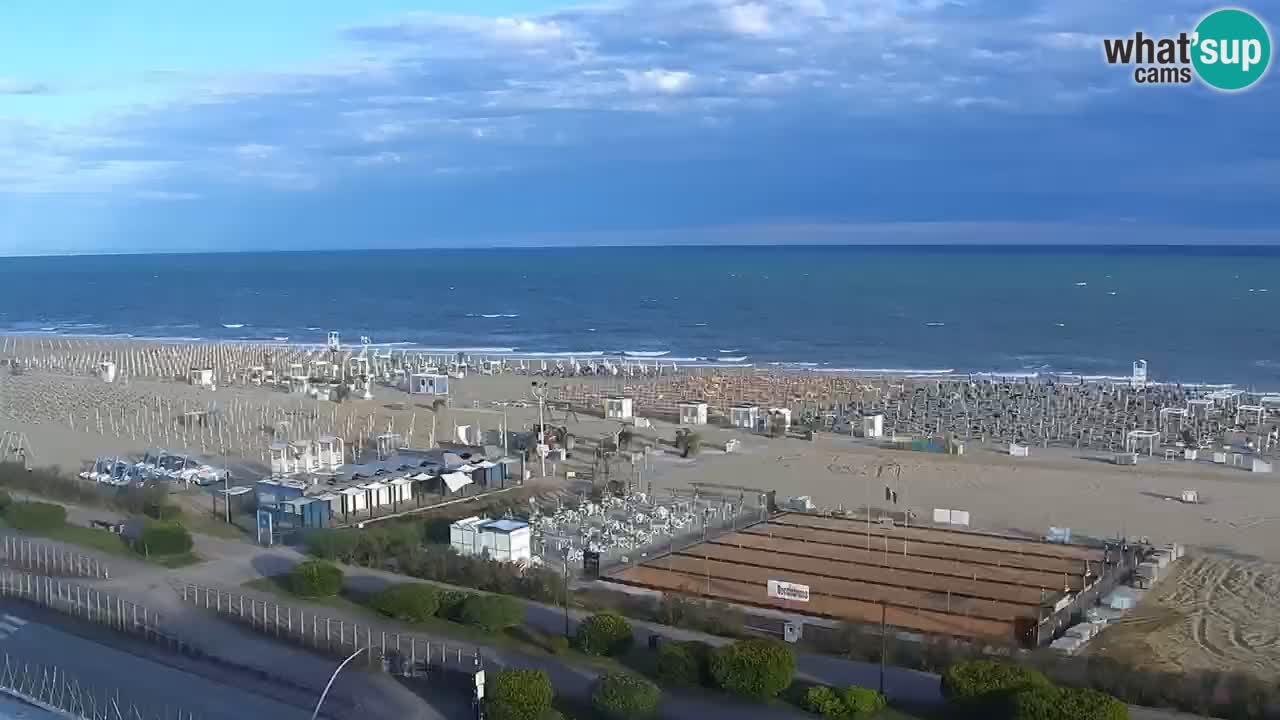 La camera en vivo de la playa de Bibione – Italia