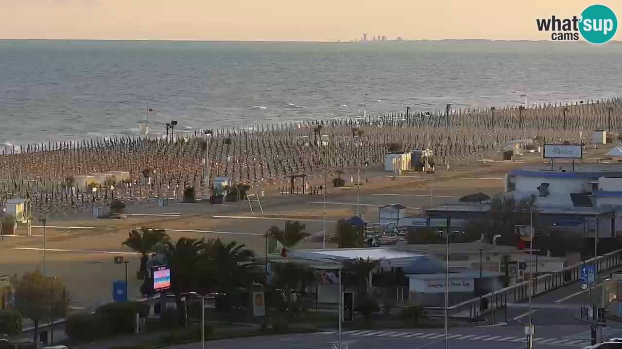 The beach of Bibione webcam – Italy