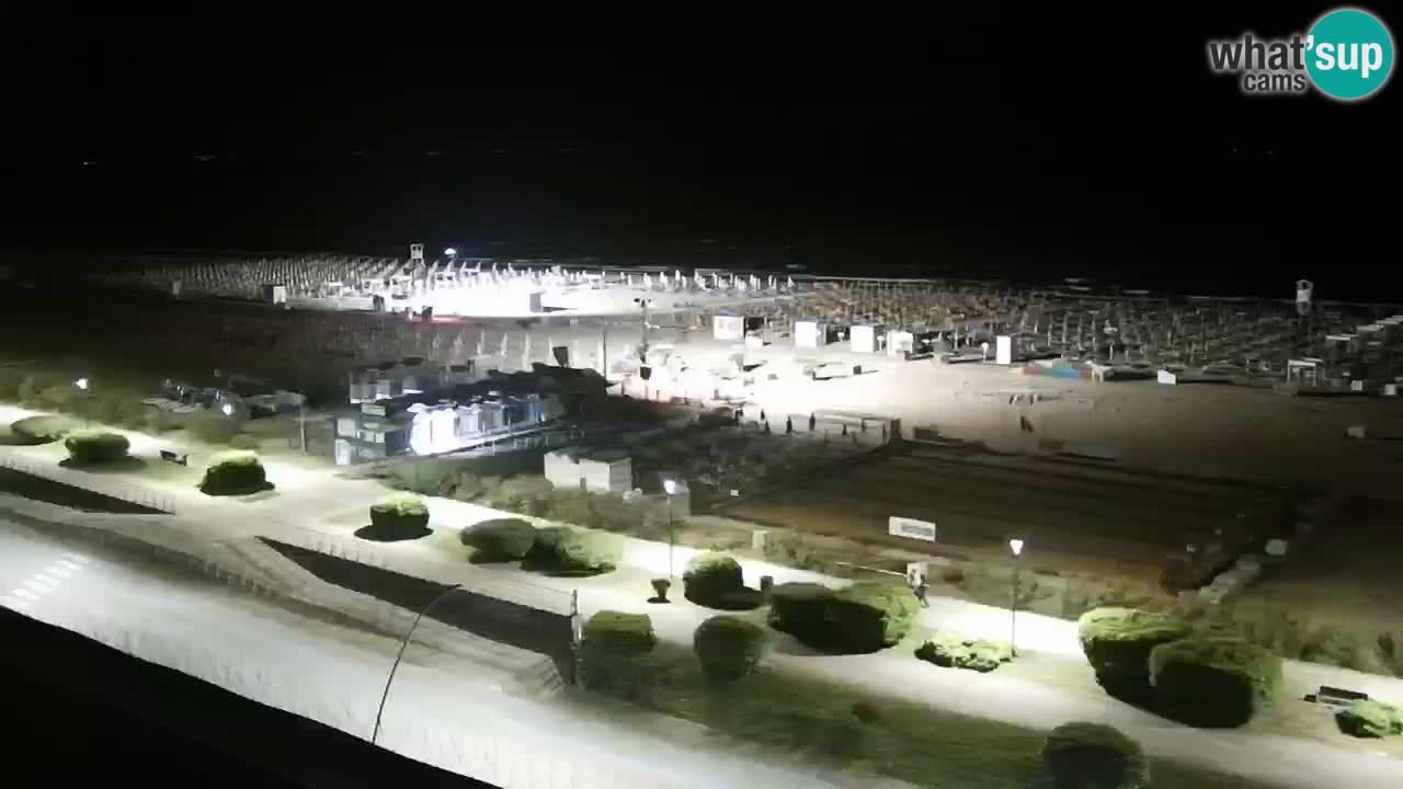 La spiaggia di Bibione webcam live e piazzale Zenit