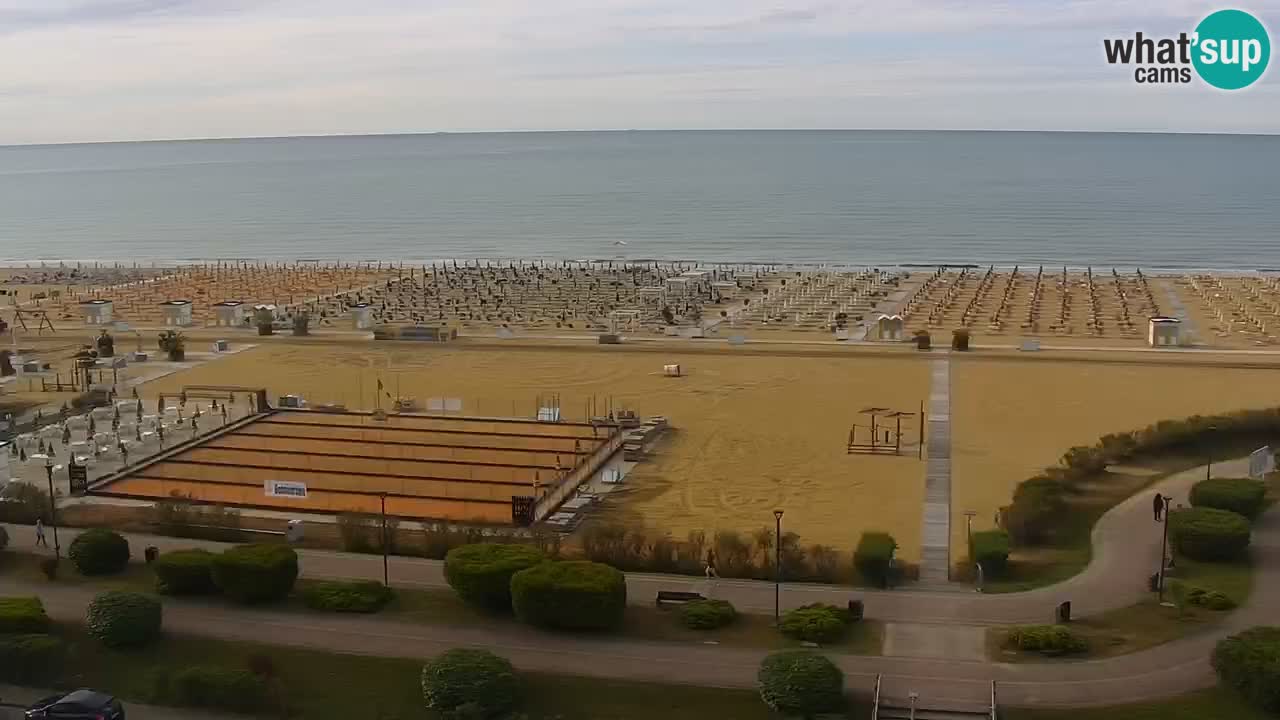 The beach of Bibione webcam – Italy