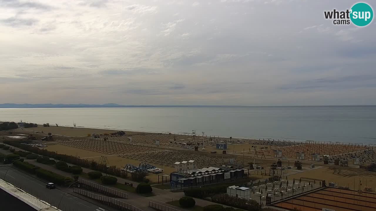 The beach of Bibione webcam – Italy