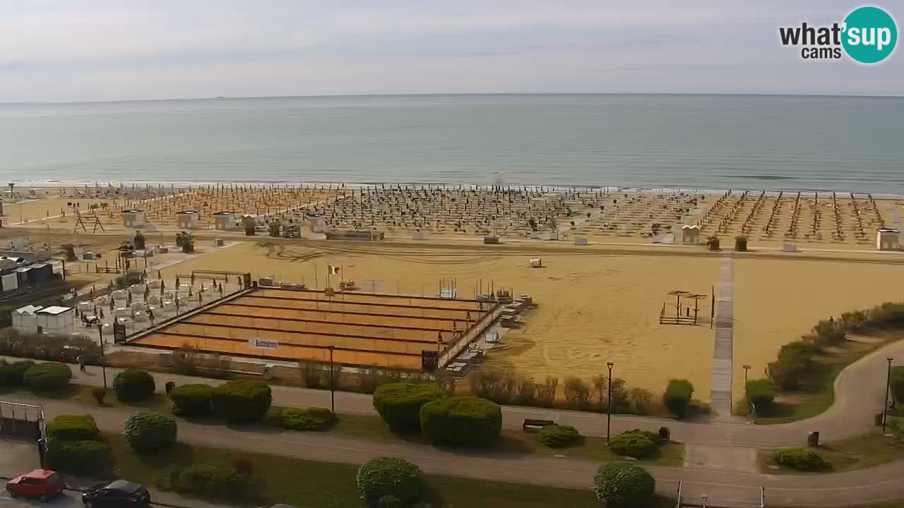 La camera en vivo de la playa de Bibione – Italia
