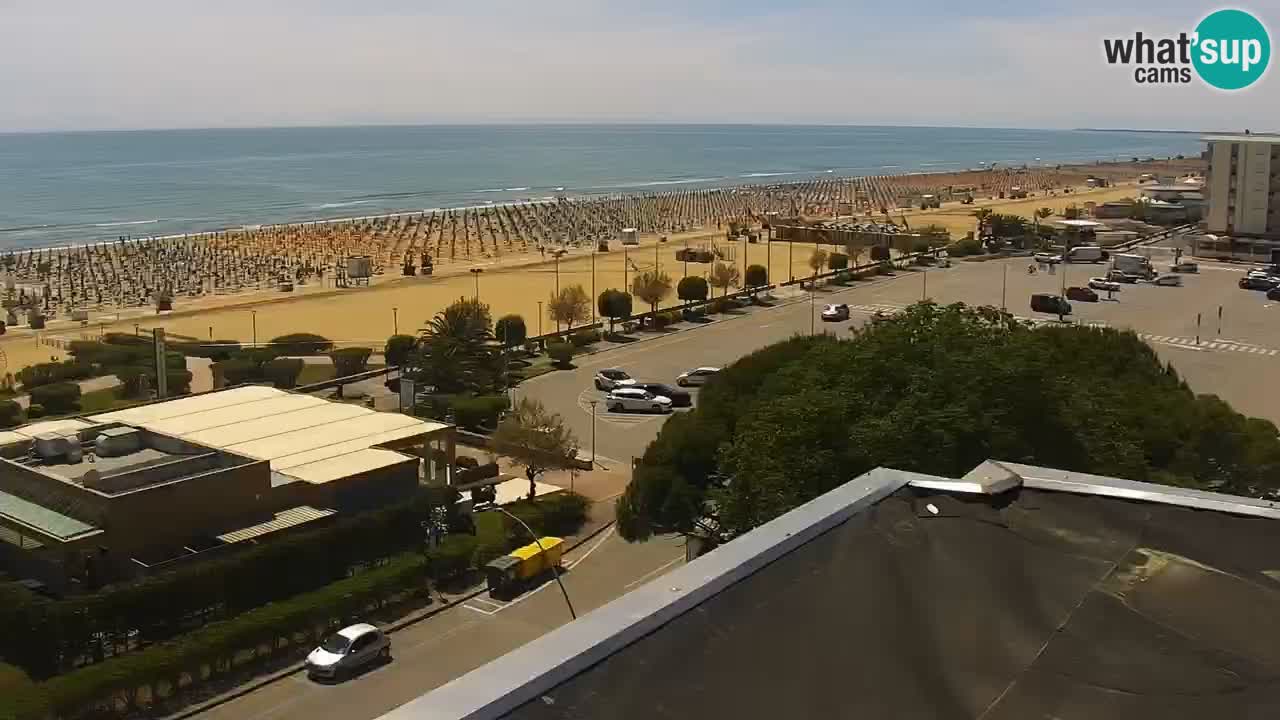 La spiaggia di Bibione webcam live e piazzale Zenit