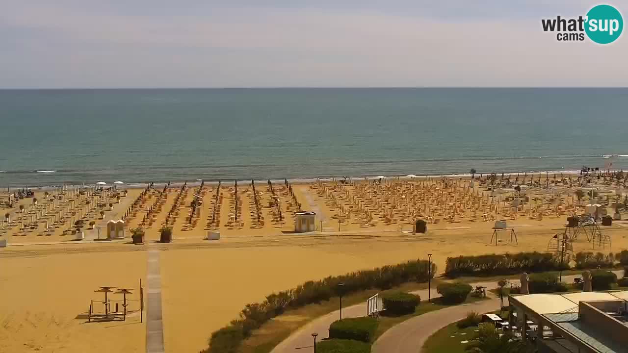 The beach of Bibione webcam – Italy