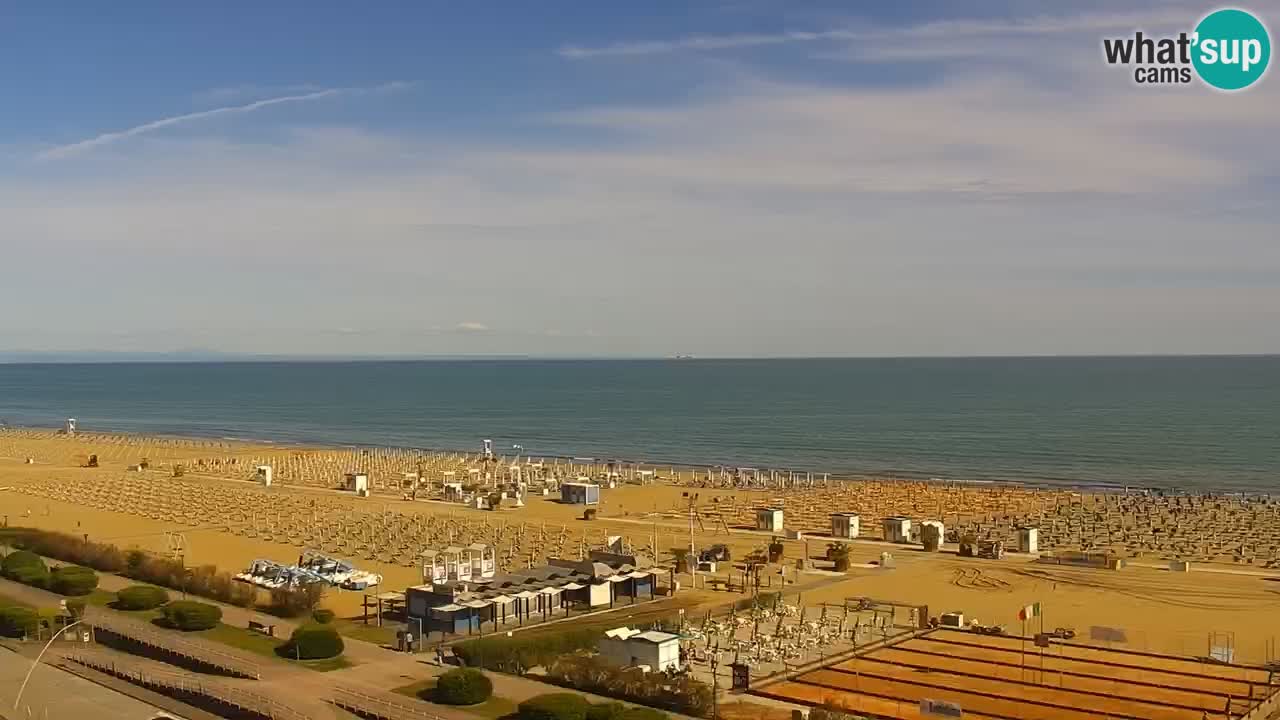 The beach of Bibione webcam – Italy