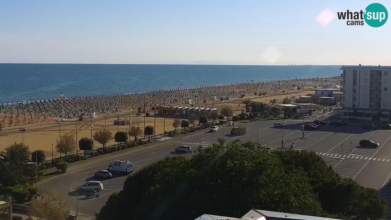 The beach of Bibione webcam – Italy