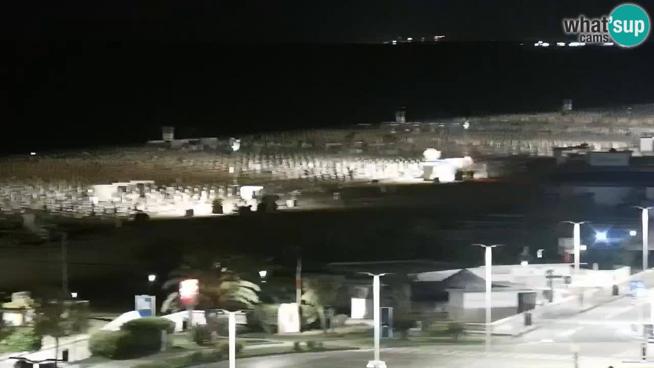 La spiaggia di Bibione webcam live e piazzale Zenit