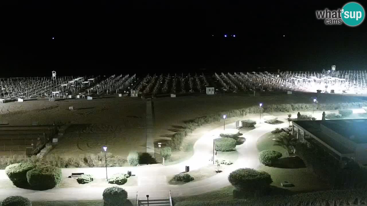 La spiaggia di Bibione webcam live e piazzale Zenit