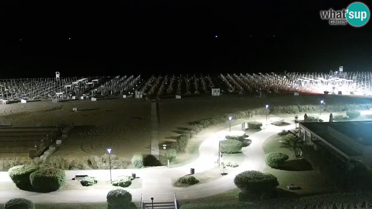 La spiaggia di Bibione webcam live e piazzale Zenit