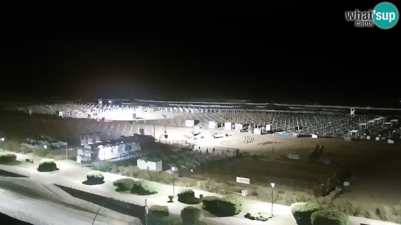 La spiaggia di Bibione webcam live e piazzale Zenit