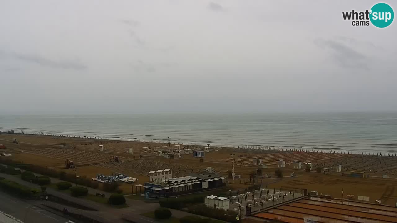 The beach of Bibione webcam – Italy