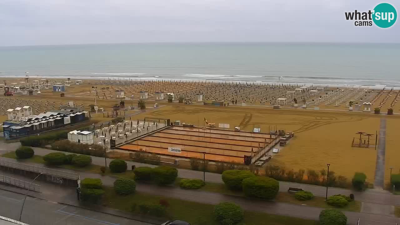 The beach of Bibione webcam – Italy