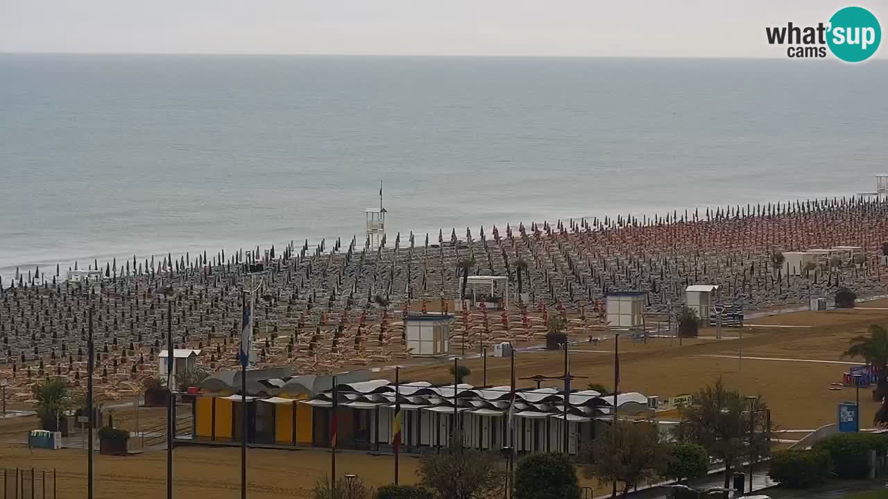La spiaggia di Bibione webcam live e piazzale Zenit