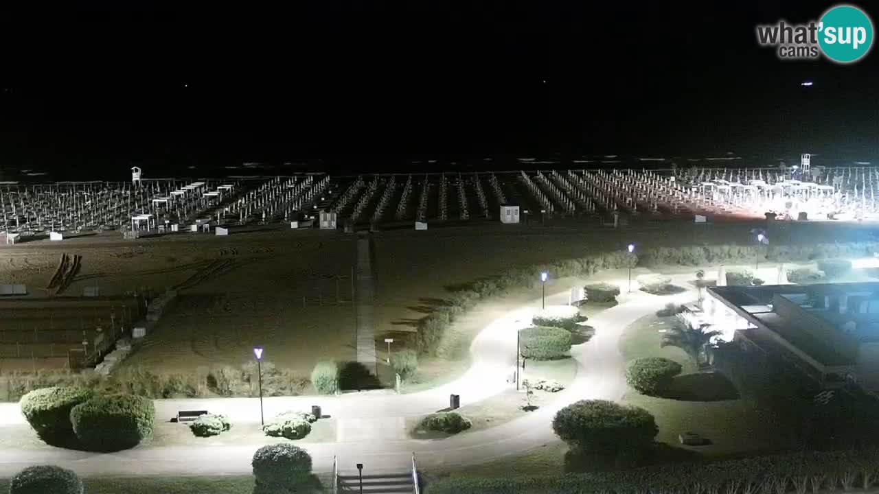 La spiaggia di Bibione webcam live e piazzale Zenit