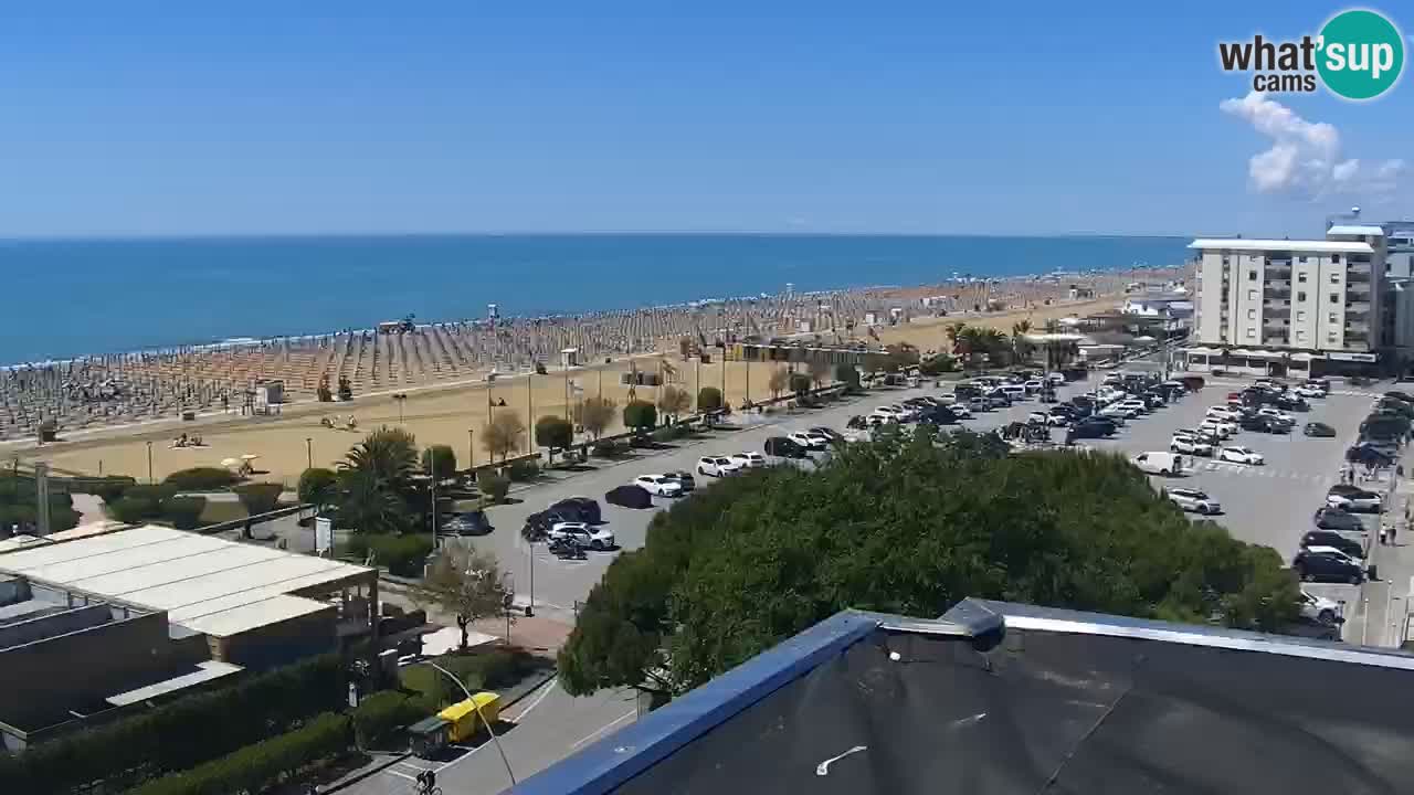 La spiaggia di Bibione webcam live e piazzale Zenit
