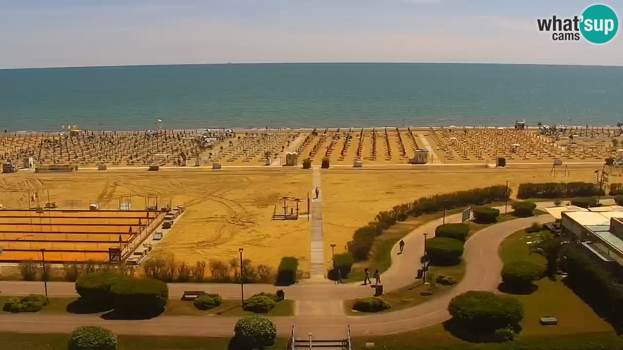 The beach of Bibione webcam – Italy