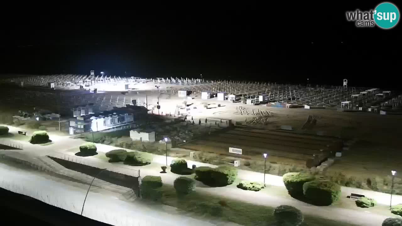 The beach of Bibione webcam – Italy