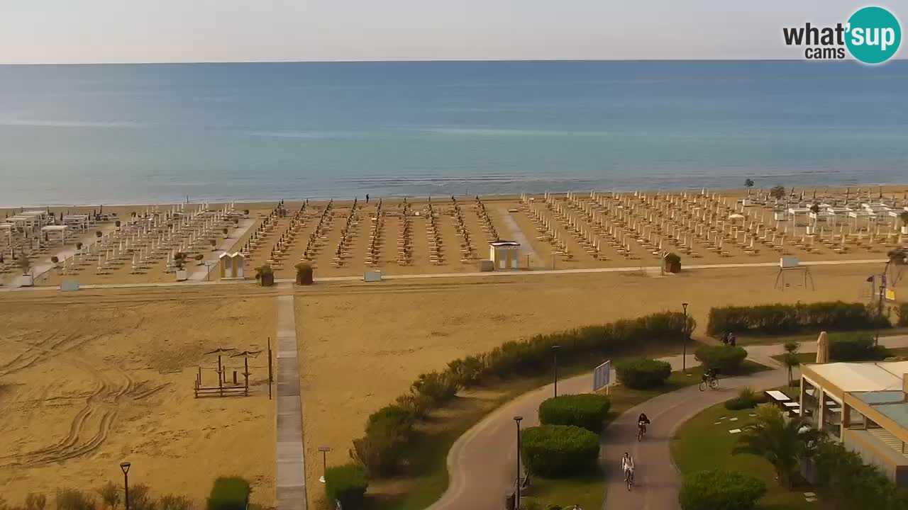 La camera en vivo de la playa de Bibione – Italia