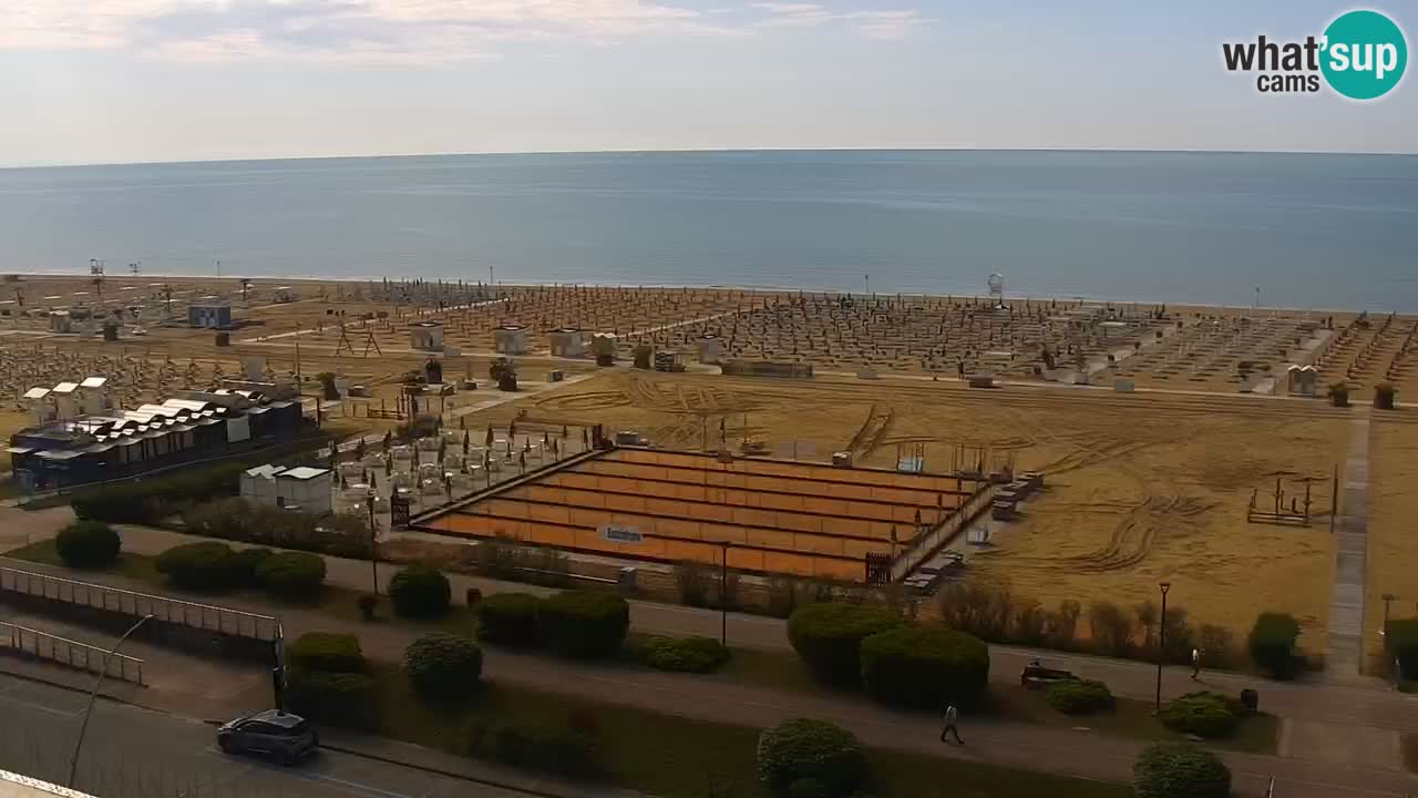 La camera en vivo de la playa de Bibione – Italia