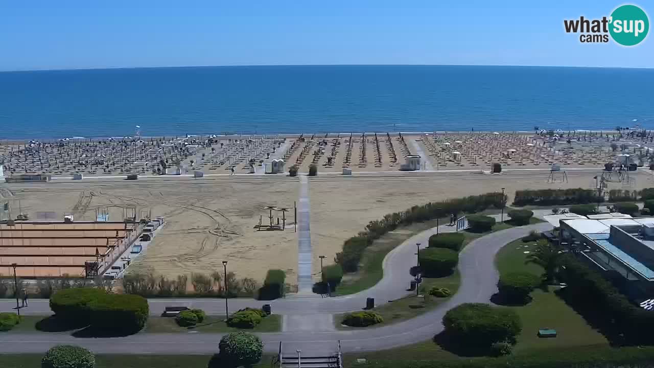 The beach of Bibione webcam – Italy