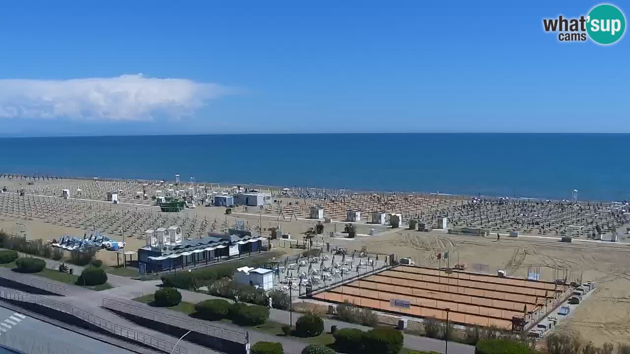The beach of Bibione webcam – Italy