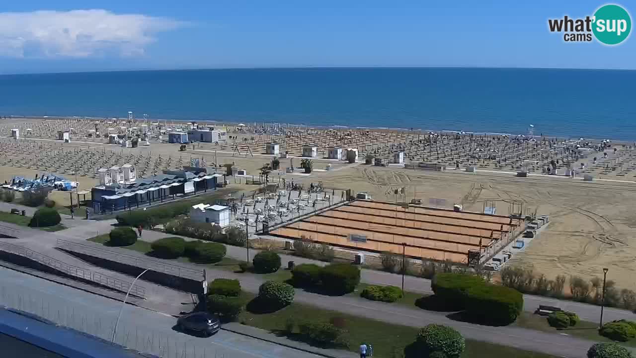 The beach of Bibione webcam – Italy