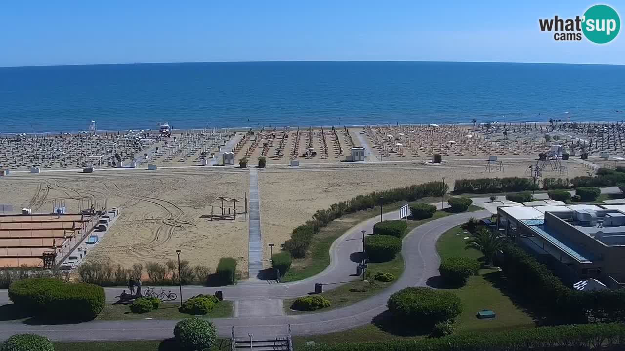 La camera en vivo de la playa de Bibione – Italia
