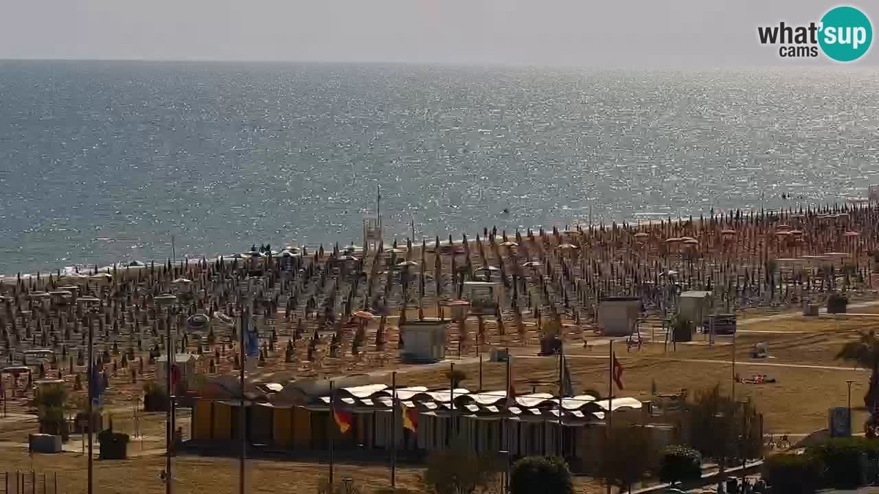 La spiaggia di Bibione webcam live e piazzale Zenit