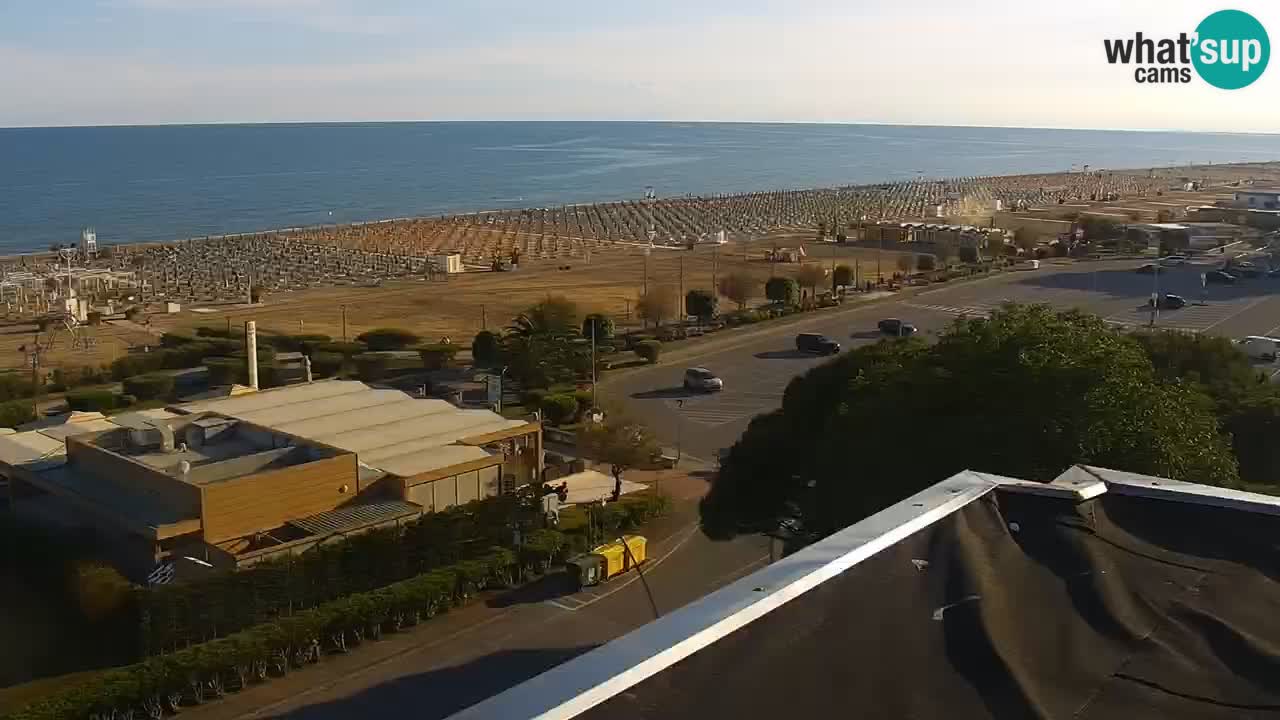 La spiaggia di Bibione webcam live e piazzale Zenit