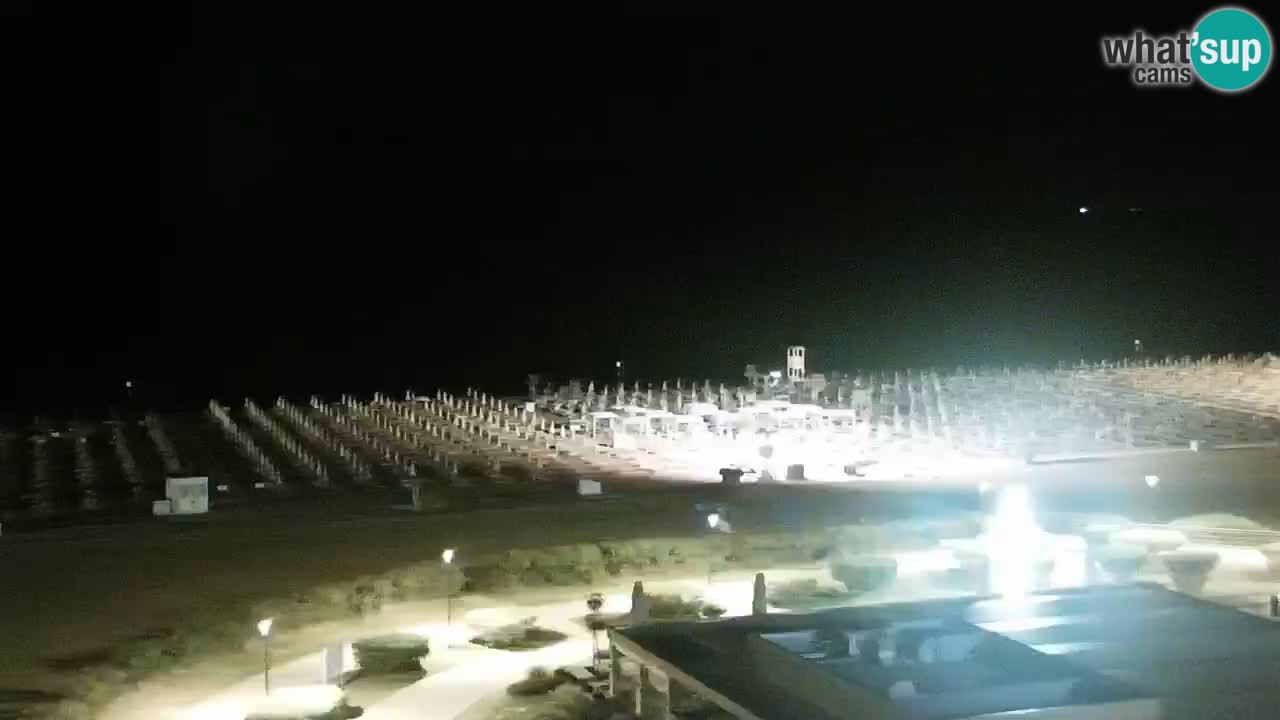 La spiaggia di Bibione webcam live e piazzale Zenit