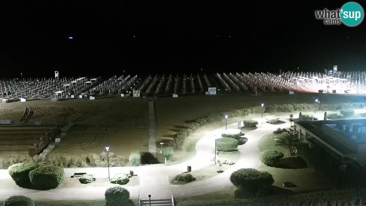 La spiaggia di Bibione webcam live e piazzale Zenit