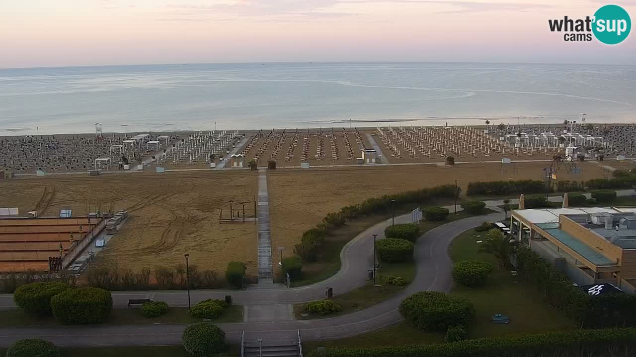The beach of Bibione webcam – Italy