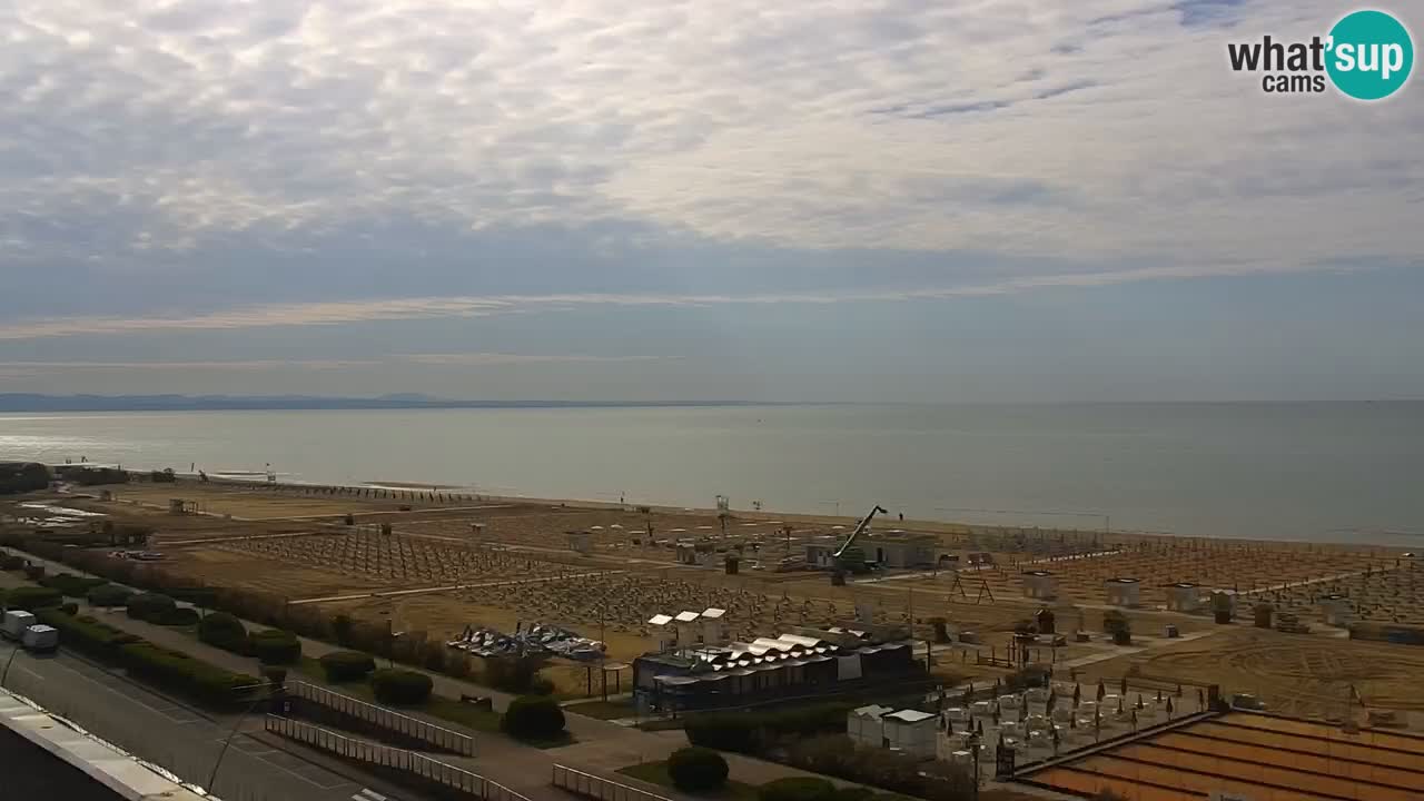 The beach of Bibione webcam – Italy