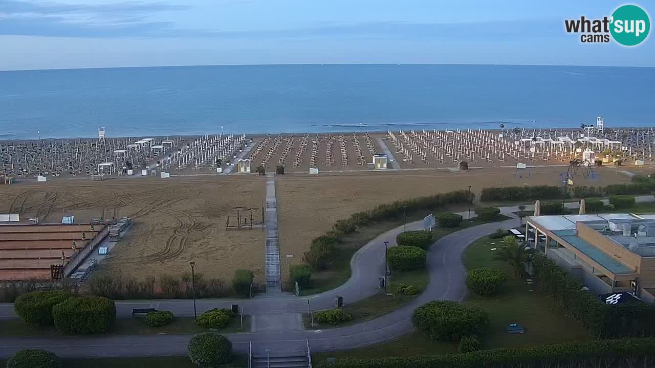 The beach of Bibione webcam – Italy