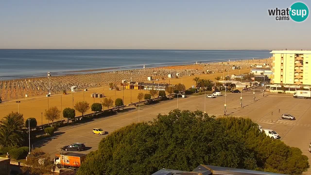 The beach of Bibione webcam – Italy